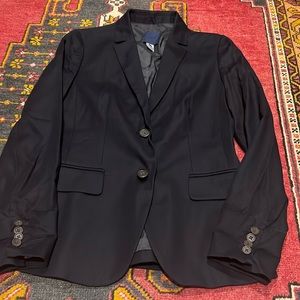 J. Crew Navy Cotton Blazer